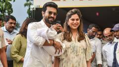 গোলাপের পাপড়িতে মেগাপ্রিন্সেসকে স্বাগত, ভাইরাল হল রামচরণ-কন্যার প্রথম ছবি