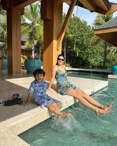 Photos: हार्दिक पांड्या कुटुंबासोबत घेतोय सुट्टीचा आनंद; पत्नी नताशाने शेअर केले सुंदर फोटो