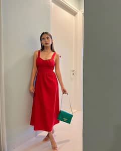 Anushka Sen Looks Stunning In A Red Dress. See Pics