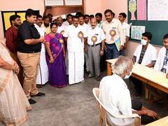 கரூரில் பன்னோக்கு சிறப்பு மருத்துவ முகாம் - மாவட்ட ஆட்சியர் பார்வையிட்டார்