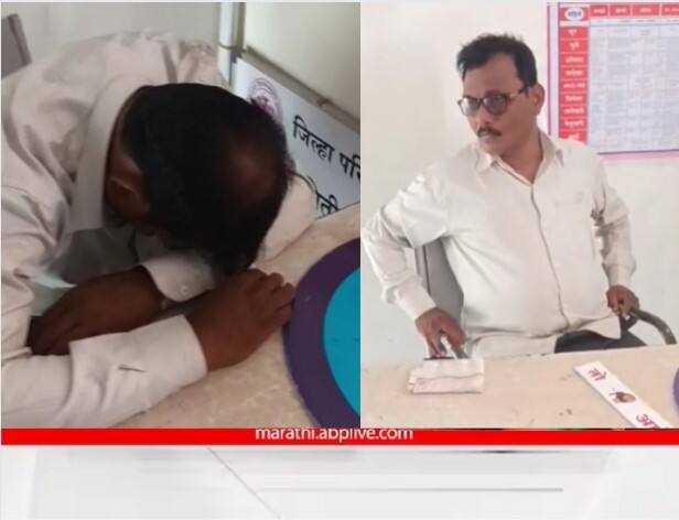 Baramati News drunk  teacher and sleep in classroom incident happened in baramati bhoite vasti Baramati News : शिक्षकाचा प्रताप! दारू पिऊन वर्गातच झोपला; गावकऱ्यांनी काढला व्हिडीओ, विद्यार्थ्यांचं भविष्य धोक्यात?