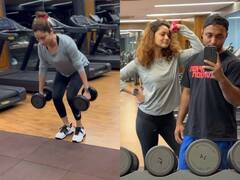 कभी भारी भरकम डंबल्स उठाए तो कभी किया योगा, अंकिता लोखंडे ने फैंस संग शेयर किया वर्कआउट सेशन