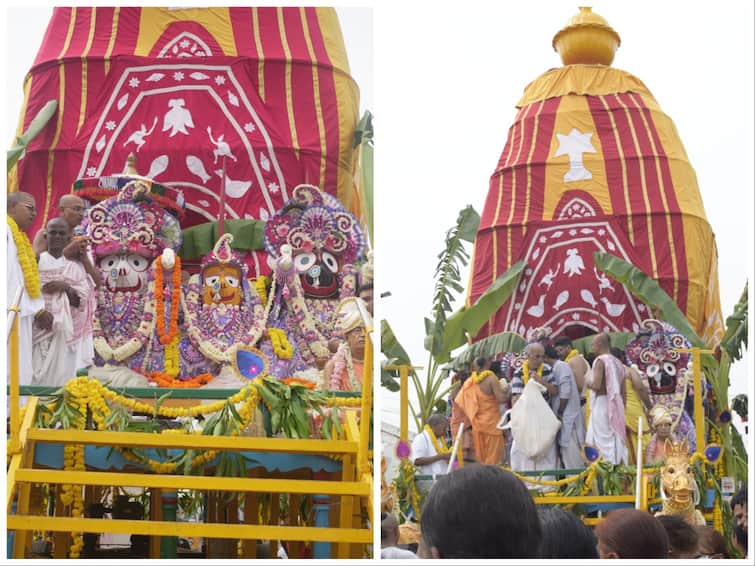 ISKCON Chennai 40th Annual Lord Sri Jagannath Ratha Yatra Festival 2023 ISKCON Rath Yatra: இன்று 40-வது ஜெகன்னாதர் ரதயாத்திரை: ஆயிரக்கணக்கானோர் சுவாமி தரிசனம்
