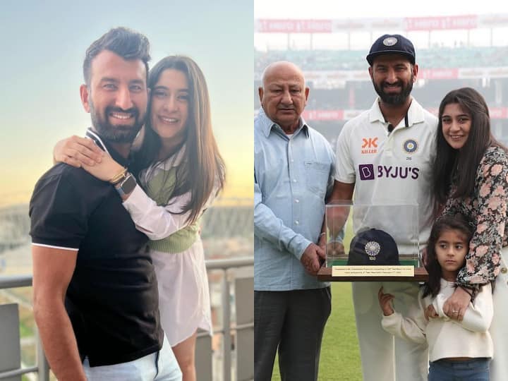 Cheteshwar Pujara's Love Story: भारतीय टेस्ट टीम में खेलने वाले स्टार बल्लेबाज़ चेतेश्वर पुजारा ने अरेंज मैरिज के ज़रिए शादी की थी. अरेंज मैरिज के बाद भी वो पूजा पर पहली नज़र में दिल हार बैठे थे.