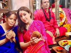 Sara Ali Khan ने किए बाबा महाकाल और गणपति बप्पा के दर्शन, गुलाबी साड़ी के साथ मैचिंग चूड़ियां पहने मंदिर में की पूजा