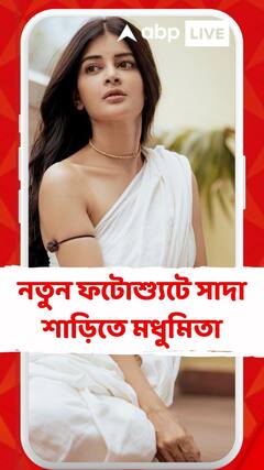 সাদা শাড়িতে মধুমিতা সরকার,  নতুন ফটোশ্যুটে মনে করালেন ‘বিনোদিনী’-কে