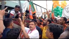 পঞ্চায়েতের প্রচারের মাঝেই শালবনিতে শিলাদিত্য চৌধুরীর সঙ্গে দেখা শুভেন্দু অধিকারীর