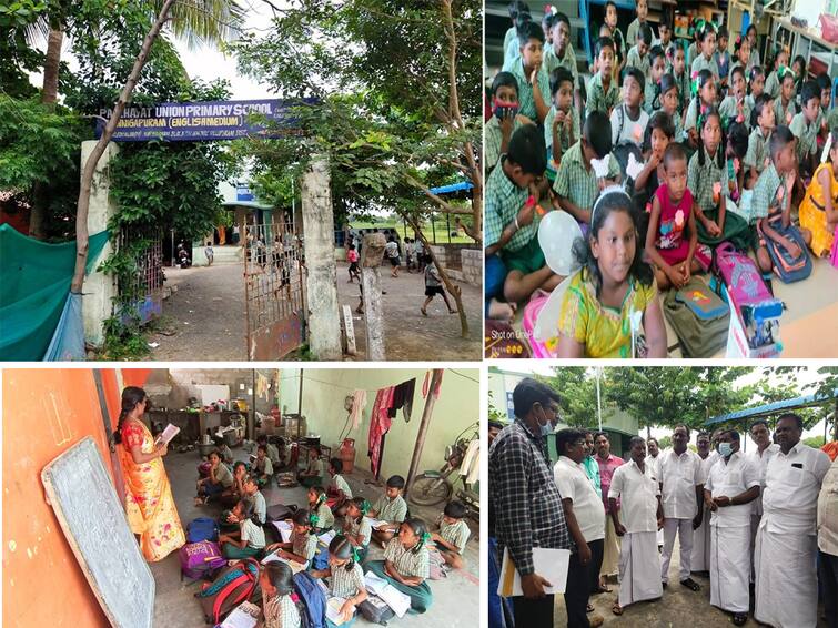 Villupuram: New school building not constructed in Kannikapuram despite allocating funds Villupuram: நிதி ஒதுக்கியும் கட்டப்படாத பள்ளி கட்டிடம்.. ஒரே வகுப்பறையில் முடிந்த ஊராட்சி ஒன்றிய தொடக்கப்பள்ளி!