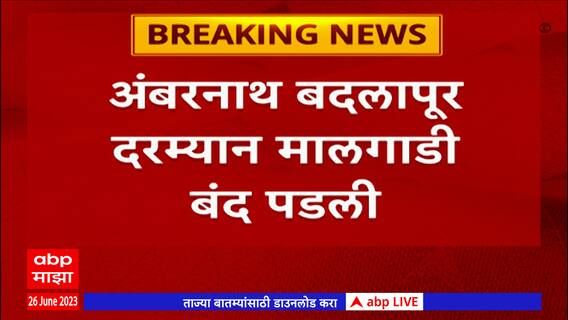 Central Railway Train Issue : मालगाडीमध्ये बिघाड झाल्यानं मध्ये रेल्वेची वाहतूक विस्कळीत