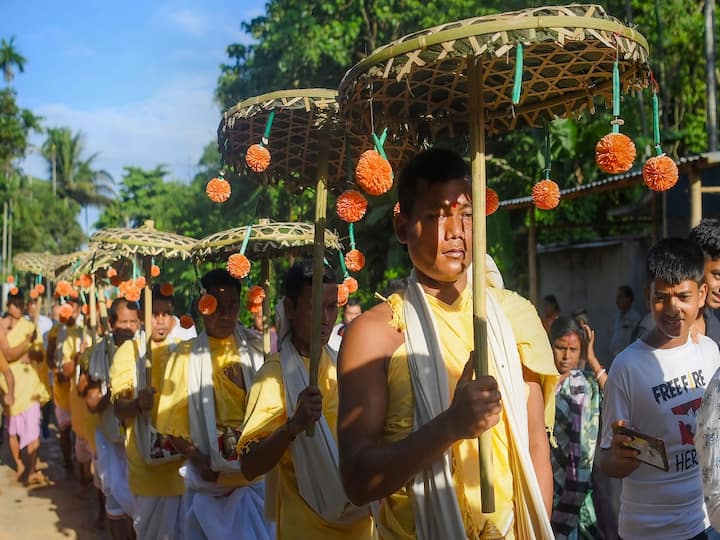 The Historical Kharchi Puja promotes communal harmony as people from various backgrounds and faiths united in celebration. Check out the historical significance of the puja in these pics.