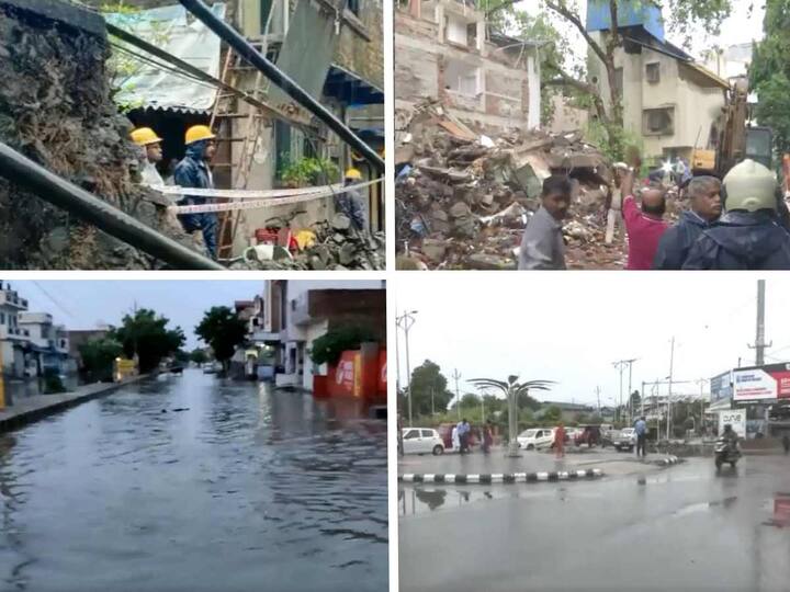 Different states have started witnessing landslides, waterlogging and heavy rains after the monsoon arrived in India on Sunday. Here are some of the latest images: