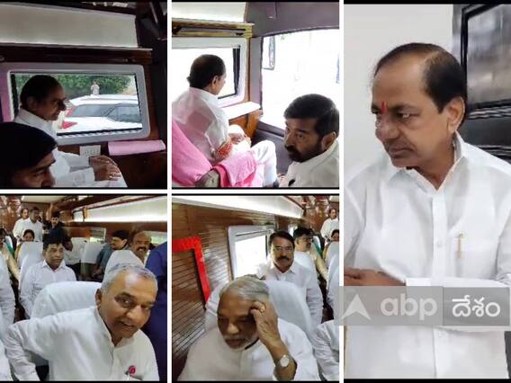 భారీ కాన్వాయ్తో సోలాపూర్ బయల్దేరిన కేసీఆర్- రేపు బహిరంగ సభ భారీ కాన్వాయ్తో సోలాపూర్ బయల్దేరిన కేసీఆర్- రేపు బహిరంగ సభ