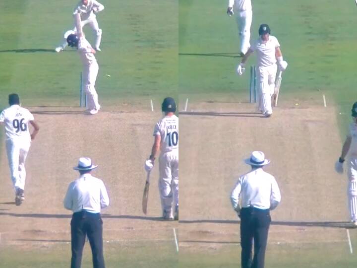 Before IND vs WI Navdeep Saini in county cricket playing for Worcestershire bowled Derbyshire's batsman Harry Came watch video Watch: वेस्टइंडीज़ दौरे से पहले काउंटी में नवदीप सैनी ने बरपाया कहर, देखें कैसे पहली ही गेंद पर किया बोल्ड