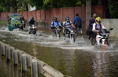 Severe Waterlogging On Delhi-Gurugram Expressway After Rains Lash NCR. SEE PICS