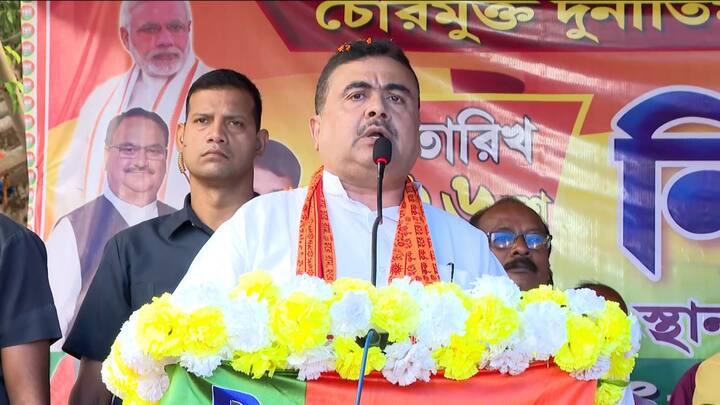 Suvendu Adhikari: হুগলির জাঙ্গিপাড়ার নির্বাচনী জনসভা থেকে নাম না করে অভিষেক বন্দ্যোপাধ্যায়কে একের পর এক আক্রমণ করলেন শুভেন্দু অধিকারী।