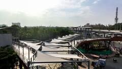 In Pics: ఉప్పల్‌లో ఆకాశ మార్గం ప్రారంభం - రిబ్బన్ కట్ చేసిన మంత్రి కేటీఆర్