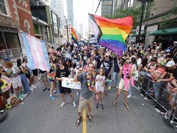 Vibrant Pride Parade filled New York City streets as marchers celebrate love and equality. (Image Source: Getty)
