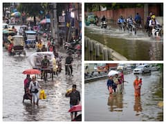 Severe Waterlogging On Delhi-Gurugram Expressway After Rains Lash NCR. SEE PICS
