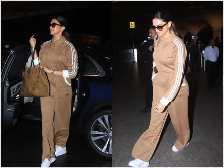 Deepika Padukone Pics: दीपिका पादुकोण अपनी अपकमिंग फिल्म 'प्रोजेक्ट के' की शूटिंग के लिए हैदराबाद रवाना हो गई हैं. एक्ट्रेस को स्टाइलिश अवतार में  मुंबई एयरपोर्ट पर क्लिक किया गया.