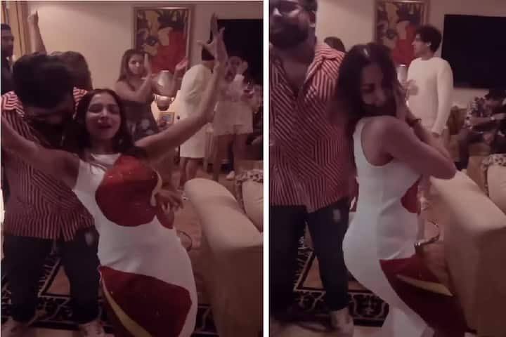 Malaika Arora Stuns In Loewe Anthurium Dress At Arjun Kapoor's B-Day Bash