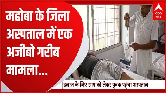 महोबा में सांप के काटने के बाद एक युवक हाथों में सांप को लेकर ही इलाज कराने पहुंचा अस्पताल | UP News