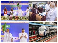PM Modi Flags Off 5 Vande Bharat Express Trains, Interacts With School Children — SEE PICS