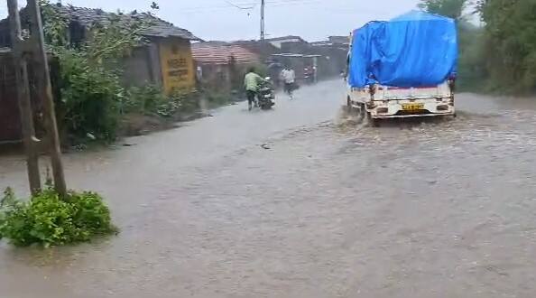 Heavy Rainfall in Bhavnagar district  Bhavnagar Rain: ભાવનગરના  શિહોર તાલુકામાં ધોધમાર વરસાદ,  વરલ ગામની નદી બે કાંઠે