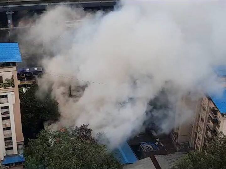 अचानक लागलेल्या आगीमुळे आसपासच्या परिसरात भितीचं वातावरण पसरलं होतं.