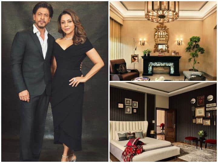 SRK-Gauri Delhi House Pics: बॉलीवुड के बादशाह शाहरुख खान और उनकी पत्नी गौरी खान का मुंबई के अलावा दिल्ली में भी एक आलीशान घर है. चलिए किंग खान के दिल्ली वाले घर की इनसाइड तस्वीरें देखते हैं,