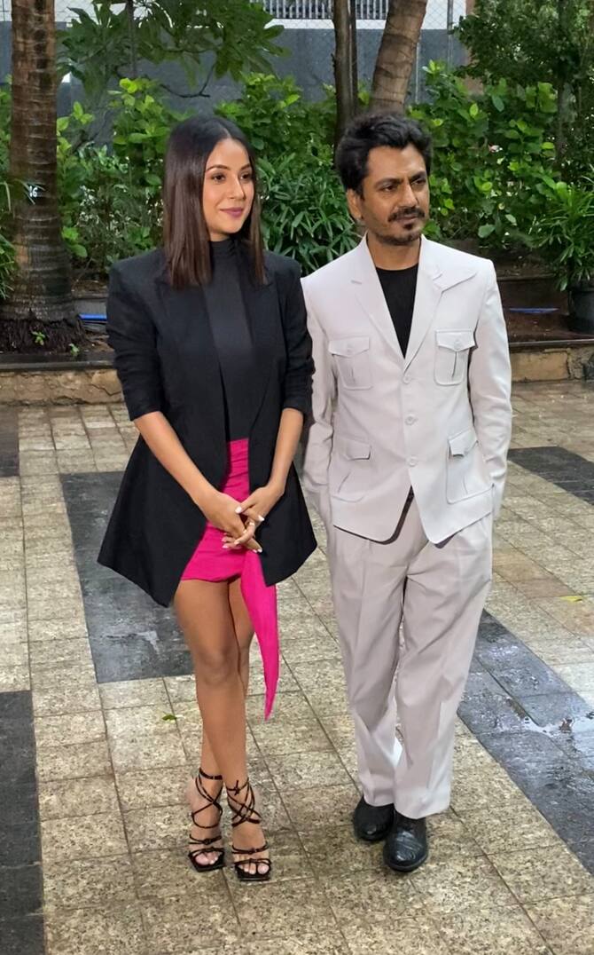 Nawazuddin Siddiqui And Shehnaaz Gill Promote Their Upcoming Song 'Peete Peete' In Style