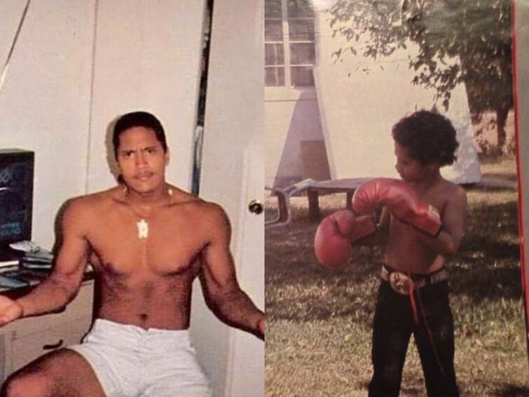 wwe wrestler and actor dwayne johnson shares his 15 year age picture Dwayne Johnson: “நானே... இது நானே” - இளமைக்கால புகைப்படங்களைப் பகிர்ந்த ’த ராக்’