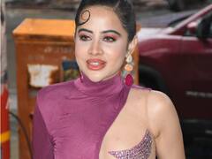 शॉर्ट ड्रेस-हाई हील्स पहने पोज दे रही थीं  Uorfi Javed, सीढ़ियों से गिरते-गिरते बचीं इंटरनेट सेंसेशन