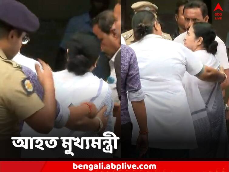 WB CM Mamata Banerjee is being taken to SSKM Hospital after she was injured while getting down from Helicopter Mamata Banerjee: পা-কোমরে চোট, অসহ্য যন্ত্রণা, SSKM-এ মমতা, ফিরিয়ে দিলেন হুইলচেয়ার