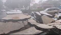 Navi Mumbai Wall Collapsed : नवी मुंबईत पार्किंगची भिंत कोसळली, तीन महागड्या कारचं नुकसान