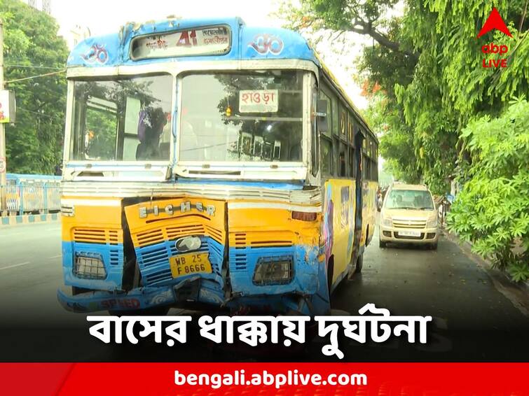 Hitted 6 cars in a row, another accident in the city due to a reckless bus Bus Accident: পরপর গাড়িতে ধাক্কা, ফের বেপরোয়া বাসের ধাক্কায় দুর্ঘটনা শহরেে