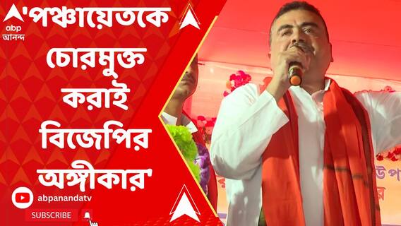 'পঞ্চায়েতকে চোরমুক্ত করাই বিজেপির অঙ্গীকার', পটাশপুরের সভা থেকে শুভেন্দু