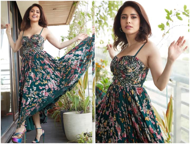Nushrratt Bharuccha is making her fashion game stronger with her back-to-back stunning looks. This time, the actress is making fans swoon with her summer look in a floral printed dress.