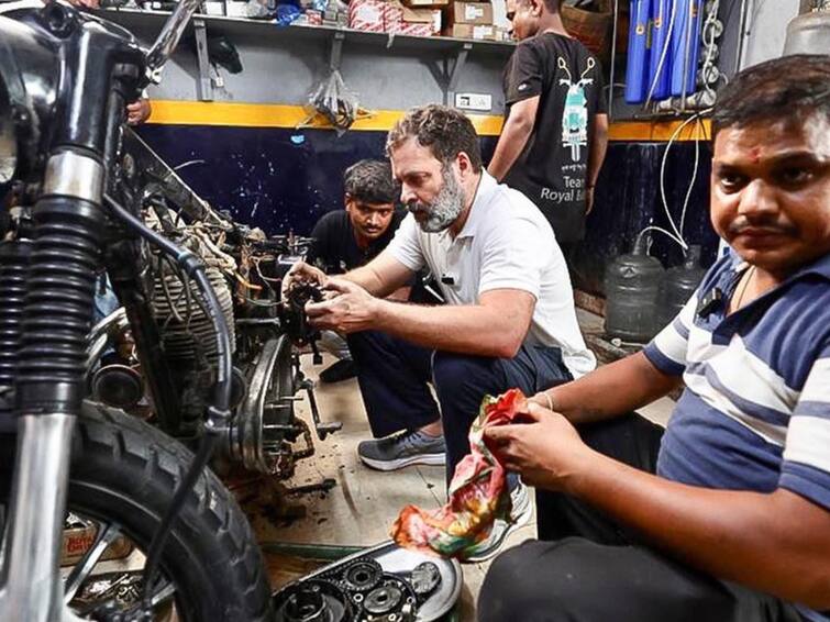 'Bharat Jodo Yatra Continues...': Congress Says After Rahul Gandhi Seen With Bike Mechanics In Delhi 'Bharat Jodo Yatra Continues...': Congress Says After Rahul Gandhi Seen With Bike Mechanics In Delhi