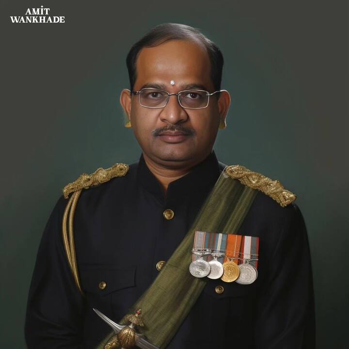 महसूलमंत्री राधाकृष्ण् विखे पाटील (Radhakrishna Vikhe Patil) यांचा सोज्वळ फोटो