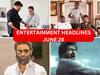 Entertainment Headlines June 28: ஷங்கரை பாராட்டித் தள்ளிய கமல்...மாமன்னனுக்கு தனுஷ் நச் விமர்சனம்... இன்றைய டாப் சினிமா செய்திகள்!