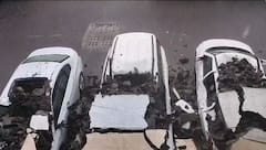 Navi Mumbai Wall Collapsed : नवी मुंबईत पार्किंगची भिंत कोसळली, तीन महागड्या कारचं नुकसान