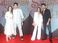 Satyaprem Ki Katha: पति सिड और मां-पापा के साथ फिल्म की स्क्रीनिंग पर पहुंची कियारा आडवाणी, कार्तिक ने भी दिखाए जलवे