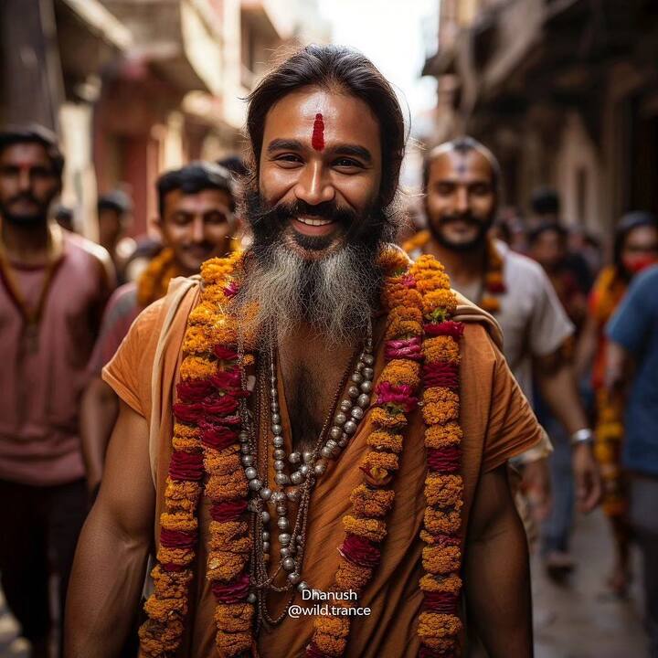 ధనుష్. Photo Credit:Psycadelic Art/Instagram