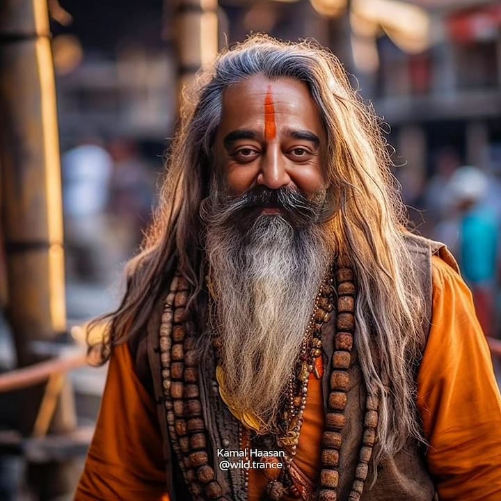 కమల్ హాసన్. Photo Credit:Psycadelic Art/Instagram