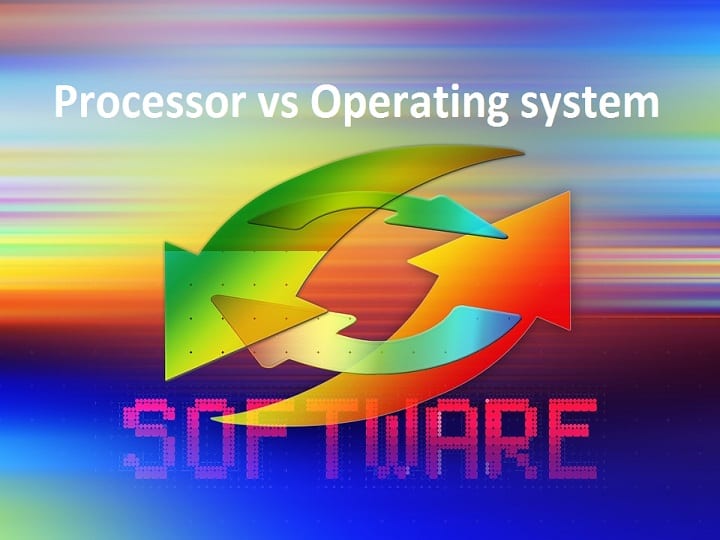 What is the difference between processor and operating system, know what role is played in a device