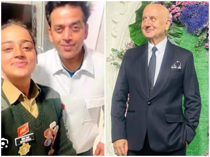 Anupam Kher proud of Bhojpuri Actor BJP MP Ravi Kishan daughter Ishita Shukla on  joining Army रवि किशन की बेटी इशिता शुक्ला के 'अग्निवीर' बनने पर Anupam Kher को हुआ गर्व, तारीफ के पुल बांधते हुए लिखा- 'प्रेरणा की मिसाल'