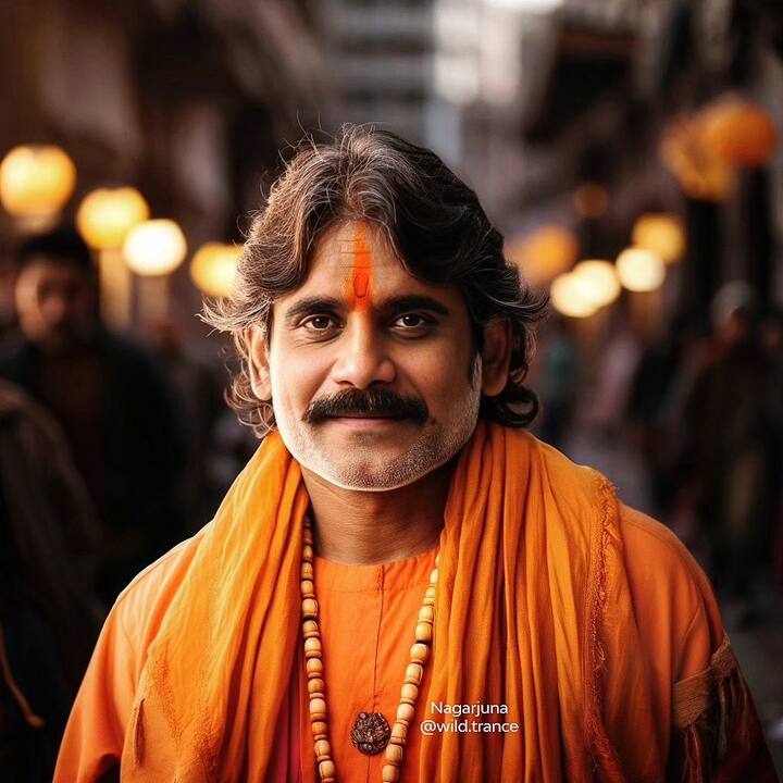 అక్కినేని నాగార్జున. Photo Credit:Psycadelic Art/Instagram