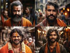 సాధువుల్లా సౌత్ హీరోలు - AI చేసిన ఈ అద్భుత చిత్రాలు చూశారా?