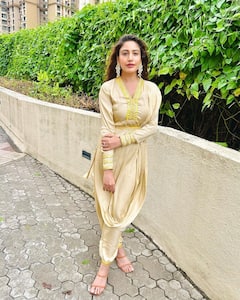 Surbhi Chandna Aces Ethnic Look In Beige Suit, Check Out Pics