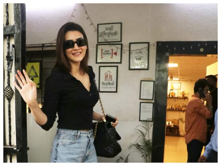 Kriti Sanon was spotted at casting director Mukesh Chhabra's office in Mumbai on Wednesday.